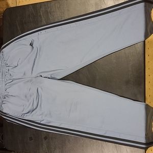Adidas sweatpants gray with black stripes XL